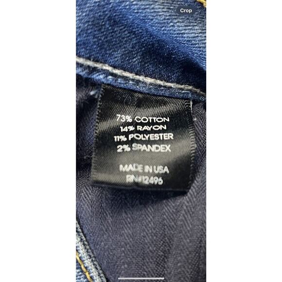 Parker‎ Smith Womens 32 Skinny Jeans Distressed Comfort Stretch Medium Wash - Picture 10 of 11